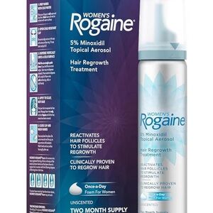 Women's Rogaine 5% Minoxidil Topical Aerosol - White & Light Blue